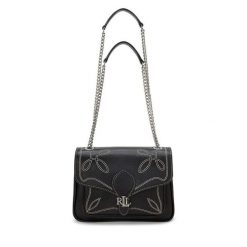 Torebka LAUREN RALPH LAUREN. Czarne kopertówki Lauren Ralph Lauren, bez wzorów, wizytowe, bez dodatków. Za 849.99 zł.