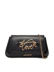 LOVE MOSCHINO Torebka JC4266PP0MKG0000 Czarny. Czarne kopertówki Love Moschino, bez wzorów, ze skóry, wizytowe, bez dodatków. Za 439.99 zł.