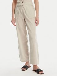 Vero Moda Spodnie materiałowe Caia 10333796 Beżowy Wide Leg. Brązowe spodnie materiałowe Vero Moda, bez wzorów, z bawełny. Za 129.99 zł.