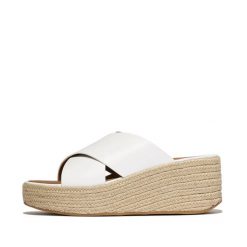 Damskie espadryle FitFlop PlatFForms. Białe espadryle FIT FLOP, bez wzorów, bez obcasa. Za 667.50 zł.