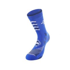 Skarpety piłkarskie unisex antypoślizgowe. Niebieskie skarpetki R-EVENGE, bez wzorów, z poliamidu. Za 131.89 zł.