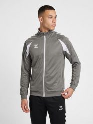 Kurtka z dresu Hummel Core 2.0. Białe kurtki Hummel, xl, bez wzorów, z dresówki, klasyczne, bez kaptura. Za 216.20 zł.