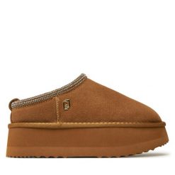 Klapki Liu Jo. Brązowe klapki Liu Jo, bez wzorów, bez obcasa, bez zapięcia. Za 399.99 zł.