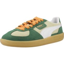 Buty PUMA YELLOW PALERMO Zielony. Zielone buty trekkingowe Puma, bez wzorów, ze skóry, bez zapięcia, trekkingowe. Za 292.99 zł.