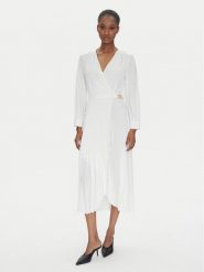 TWINSET Sukienka koktajlowa 251TP2420 Écru Loose Fit. Sukienki Twinset, bez wzorów, z syntetyku, wizytowe, bez kołnierzyka, bez ramiączek. Za 1,209.00 zł.