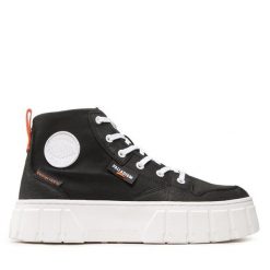 Trampki Palladium. Czarne trampki Palladium, bez wzorów, bez zapięcia. Za 379.99 zł.
