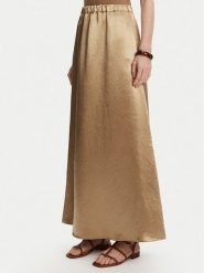 Max Mara Leisure Spódnica trapezowa Nuevo 2516101028 Beżowy Regular Fit. Brązowe spódnice Max Mara Leisure, bez wzorów, z acetatu, trapezowe. Za 559.99 zł.