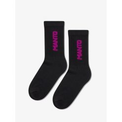 MANTO skarpety LOGOTYPE 25 czarne. Czarne skarpetki MANTO, bez wzorów. Za 49.00 zł.