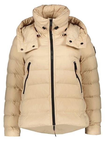 DEKKER Kurtka pikowana w kolorze beżowym rozmiar: 38. Brązowe kurtki DEKKER, z aplikacjami, ze skóry, bez kaptura. Za 308.91 zł.