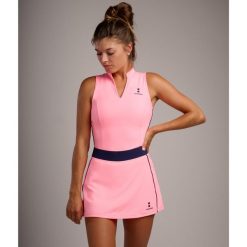 Koszulka Damska Elegance Tennis/Padel/Golf. Czerwone swetry NORDICDOTS, s, bez wzorów, z elastanu, bez ramiączek. Za 235.00 zł.