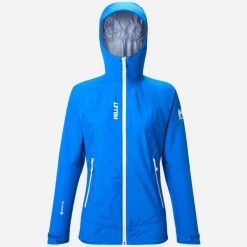 Kurtka trekkingowa damska Millet Seneca GoreTex 3L Jkt active fit wodoodporna. Niebieskie kurtki Millet, l, bez wzorów, z gore-texu. W wyprzedaży za 1,119.00 zł.