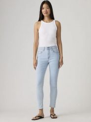 Levi's Dżinsy - Skinny fit - w kolorze błękitnym rozmiar: W26/L30. Niebieskie jeansy Levi's, l, z aplikacjami, ze skóry, klasyczne, z podwyższonym stanem. Za 239.95 zł.