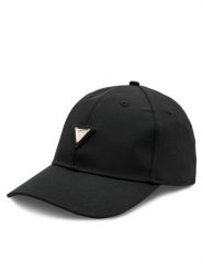 Guess Czapka z daszkiem V4YZ01 WG982 Czarny. Czarne czapki z daszkiem Guess, z aplikacjami, z materiału. Za 149.99 zł.