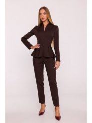 Made of emotion Kombinezon w kolorze brązowym rozmiar: L. Brązowe kombinezony Made Of Emotion, l, bez wzorów, bez kołnierzyka, bez ramiączek. Za 359.32 zł.