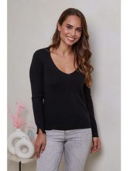 Soft Cashmere Kaszmirowy sweter w kolorze czarnym rozmiar: S. Czarne swetry Soft Cashmere, s, bez wzorów, z kaszmiru, klasyczne, bez ramiączek. Za 197.63 zł.