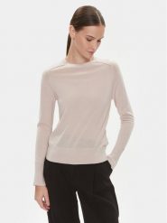 Calvin Klein Sweter K20K205777 Beżowy Regular Fit. Brązowe swetry Calvin Klein, xxs, bez wzorów, z wełny, bez ramiączek. Za 379.99 zł.