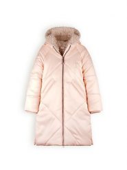 No-No Płaszcz zimowy "Beetle" w kolorze jasnoróżowym rozmiar: 134/140. Różowe płaszcze No-No, na zimę, bez wzorów, bez kaptura. Za 208.83 zł.