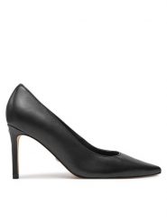 Guess Szpilki Rippy2 FLFRPP LEA08 Czarny. Czarne szpilki Guess, z aplikacjami, ze skóry, bez obcasa, na szpilce, bez zapięcia. Za 499.99 zł.