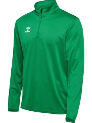 Bluza dresowa 1/2 zip Hummel Essential. Czerwone bluzy Hummel, l, bez wzorów, z dresówki, klasyczne, bez ramiączek, bez kaptura. Za 170.20 zł.
