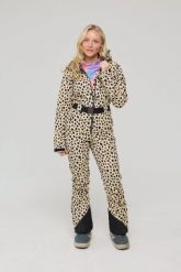 Elegancki kombinezon narciarski - Cheetah. Czarne kombinezony OOSC, na zimę, s, z aplikacjami, z polaru, eleganckie, bez kołnierzyka, bez ramiączek. Za 2,445.99 zł.