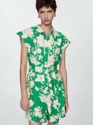 Mango Kombinezon Alazan 77072919 Zielony Regular Fit. Zielone sukienki Mango, m, bez wzorów, z wiskozy, bez kołnierzyka, bez ramiączek. Za 69.99 zł.