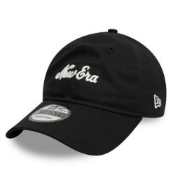 Czapka z daszkiem New Era. Czarne czapki z daszkiem New Era, bez wzorów. Za 89.99 zł.