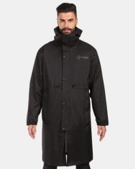 Uniseksowa narciarska peleryna przeciwdeszczowa Kilpi TEAM RAINCOAT-U. Czarne kurtki przeciwdeszczowe Kilpi, xl, bez wzorów, z materiału, bez kaptura, narciarskie. Za 628.61 zł.