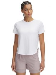 Under Armour Koszulka w kolorze białym do biegania rozmiar: L. Białe t-shirty sportowe Under Armour, l, bez wzorów, bez ramiączek, do biegania. Za 144.92 zł.