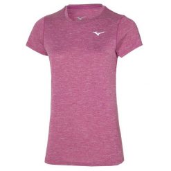 Koszulka do biegania damska Mizuno Core Graphic Tee. Czerwone t-shirty sportowe Mizuno, s, bez wzorów, z materiału, bez ramiączek, do biegania. Za 67.99 zł.