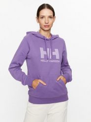 Helly Hansen Bluza Logo 33978 Fioletowy Regular Fit. Fioletowe bluzy Helly Hansen, xs, bez wzorów, z bawełny, bez ramiączek, bez kaptura. Za 299.99 zł.