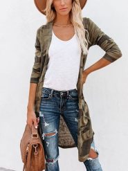 LA Angels Kardigan w kolorze khaki rozmiar: M. Brązowe swetry LA Angels, m, bez wzorów, bez ramiączek. Za 152.99 zł.