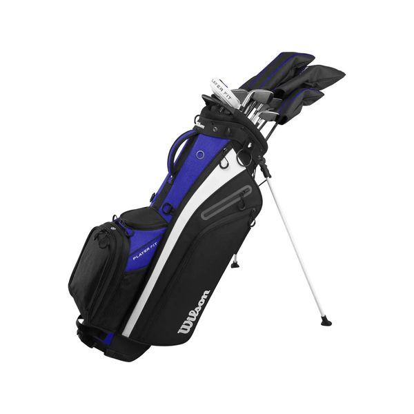 Zestaw golfowy Wilson Golf Stiff. Czarne swetry Wilson, l, bez wzorów, z materiału, sportowe, bez ramiączek. Za 3,451.20 zł.