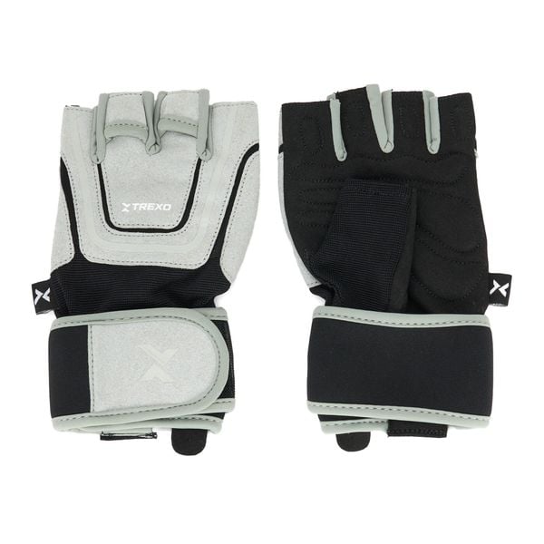 Rękawiczki na siłownie TREXO GG2. Białe rękawiczki TREXO, bez wzorów. Za 109.99 zł.