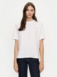 Tommy Hilfiger T-Shirt Modern Flag WW0WW43597 Biały Relaxed Fit. Białe t-shirty Tommy Hilfiger, xs, bez wzorów, z bawełny, bez kołnierzyka, bez ramiączek. Za 129.99 zł.