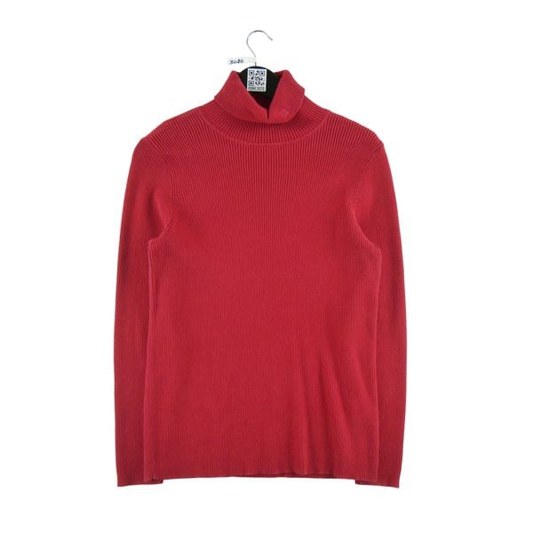 Kobiecy Sweter z Golfem w Kolorze Czerwonym. Czerwone swetry Ralph Lauren, s, bez wzorów, eleganckie, bez ramiączek. Za 51.08 zł.