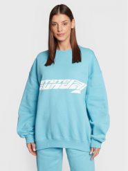 ROTATE Bluza Iriiis RT2024 Niebieski Relaxed Fit. Niebieskie bluzy ROTATE, l, bez wzorów, z bawełny, bez kaptura. Za 389.99 zł.