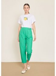 BGN Spodnie w kolorze zielonym rozmiar: 34. Zielone spodnie materiałowe BGN, bez wzorów, z materiału. Za 121.99 zł.