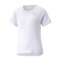 Koszulka do biegania damska PUMA Run Cloudspun. Białe t-shirty sportowe Puma, xs, bez wzorów, z elastanu, bez ramiączek, do biegania. Za 94.99 zł.