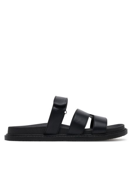 JENNY Klapki LB-P1941A-YLD Czarny. Czarne klapki Jenny, bez wzorów, z materiału, bez obcasa, bez zapięcia. Za 89.99 zł.