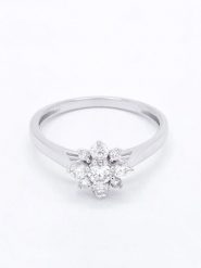 Maison héritage PARIS Złoty pierścionek "Saraphina" z diamentami rozmiar: 56. Szare pierścionki maison héritage PARIS, z diamentem, złote. Za 3,914.99 zł.