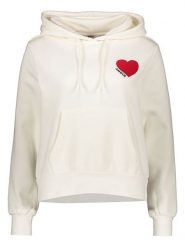 ONLY Bluza w kolorze kremowym rozmiar: XS. Brązowe bluzy z kapturem ONLY, xs, bez wzorów, z kapturem. Za 79.77 zł.