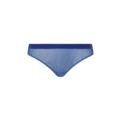 Figi damskie Pepe Jeans Lurex Thong. Niebieskie figi Pepe Jeans, bez wzorów, z jeansu. Za 98.75 zł.