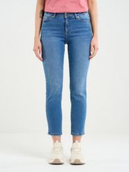 Jeansy damskie z krótką nogawką niebieskie Adela Cropped 332. Niebieskie jeansy BIG STAR, l, bez wzorów, z jeansu, eleganckie, krótkie. W wyprzedaży za 249.99 zł.