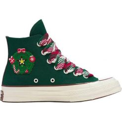 Buty sportowe Converse. Czerwone buty treningowe Converse, bez wzorów, z materiału, bez zapięcia, na fitness i siłownię. Za 490.00 zł.