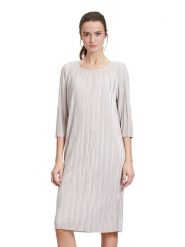 CARTOON Sukienka w kolorze szarym rozmiar: 40. Szare sukienki Cartoon, na co dzień, bez wzorów, bez kołnierzyka, bez ramiączek, midi, proste. Za 91.77 zł.