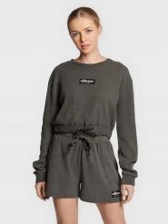 BLUZA DAMSKA ELLESSE SPORTOWA KRÓTKA WIĄZANA LUSSO CROP KOLOR SZARY. Szare bluzy bez kaptura Ellesse, l, bez wzorów, z bawełny, bez kaptura, do biegania. Za 115.99 zł.