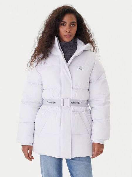 Calvin Klein Jeans Kurtka zimowa LV047D507G Fioletowy Regular Fit. Fioletowe kurtki Calvin Klein Jeans, na zimę, m, bez wzorów, z jeansu, bez kaptura. Za 1,099.00 zł.