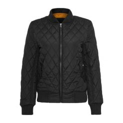 Kurtka Damska/pikowana Diamond Nylon. Czarne kurtki Urban Classics, s, bez wzorów, z nylonu, bez kaptura. Za 186.99 zł.