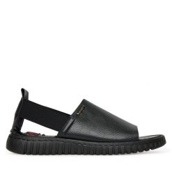 Sandały Go Soft. Brązowe sandały GO SOFT, bez wzorów, bez obcasa, na płaskiej podeszwie, bez zapięcia. Za 139.99 zł.