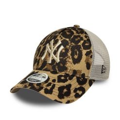 Czapka trucker damska New York Yankees New Era 9Forty Leopard. Brązowe czapki z daszkiem New Era, bez wzorów, z bawełny, eleganckie. Za 187.50 zł.